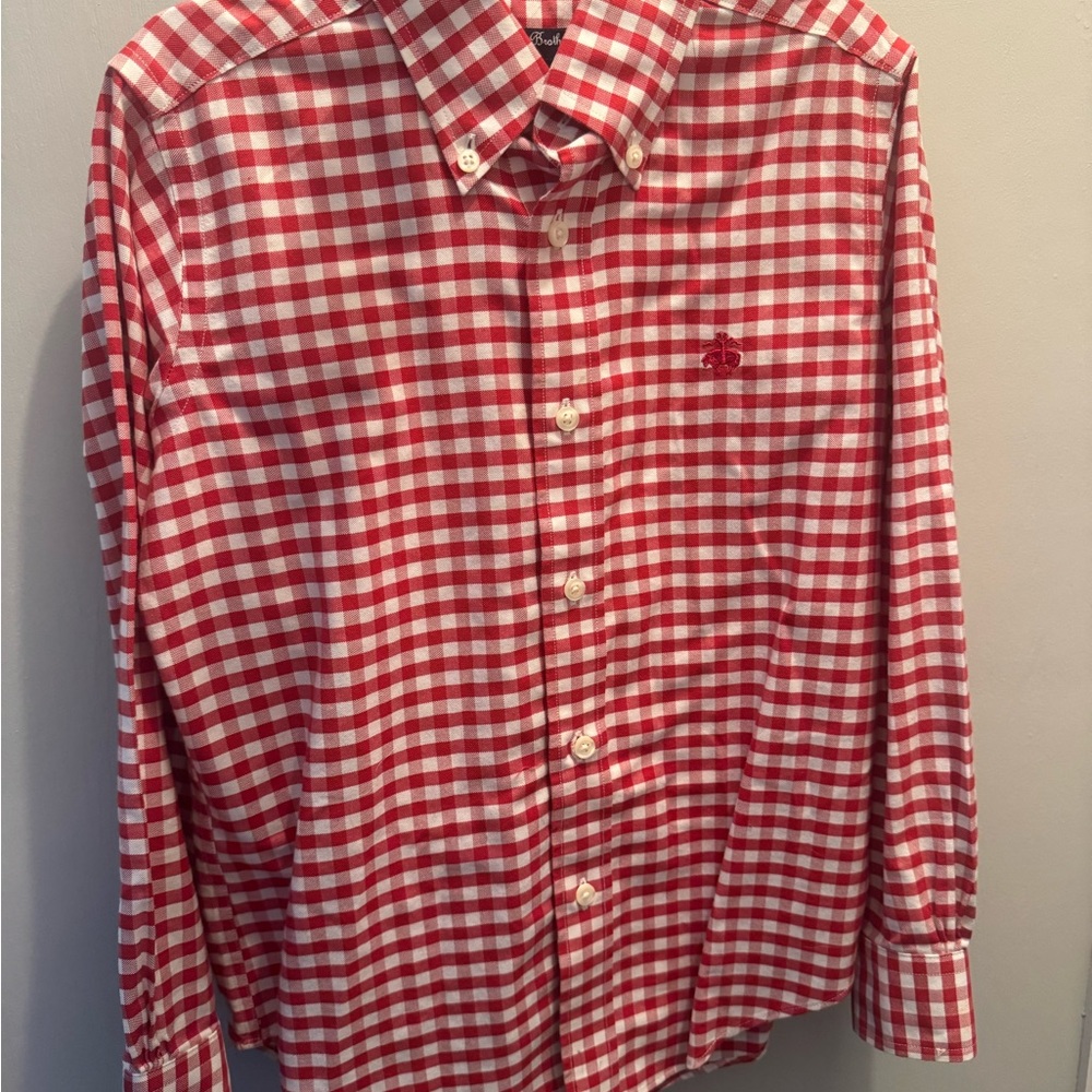 Brooks Brothers Red and White Checkered Shirt